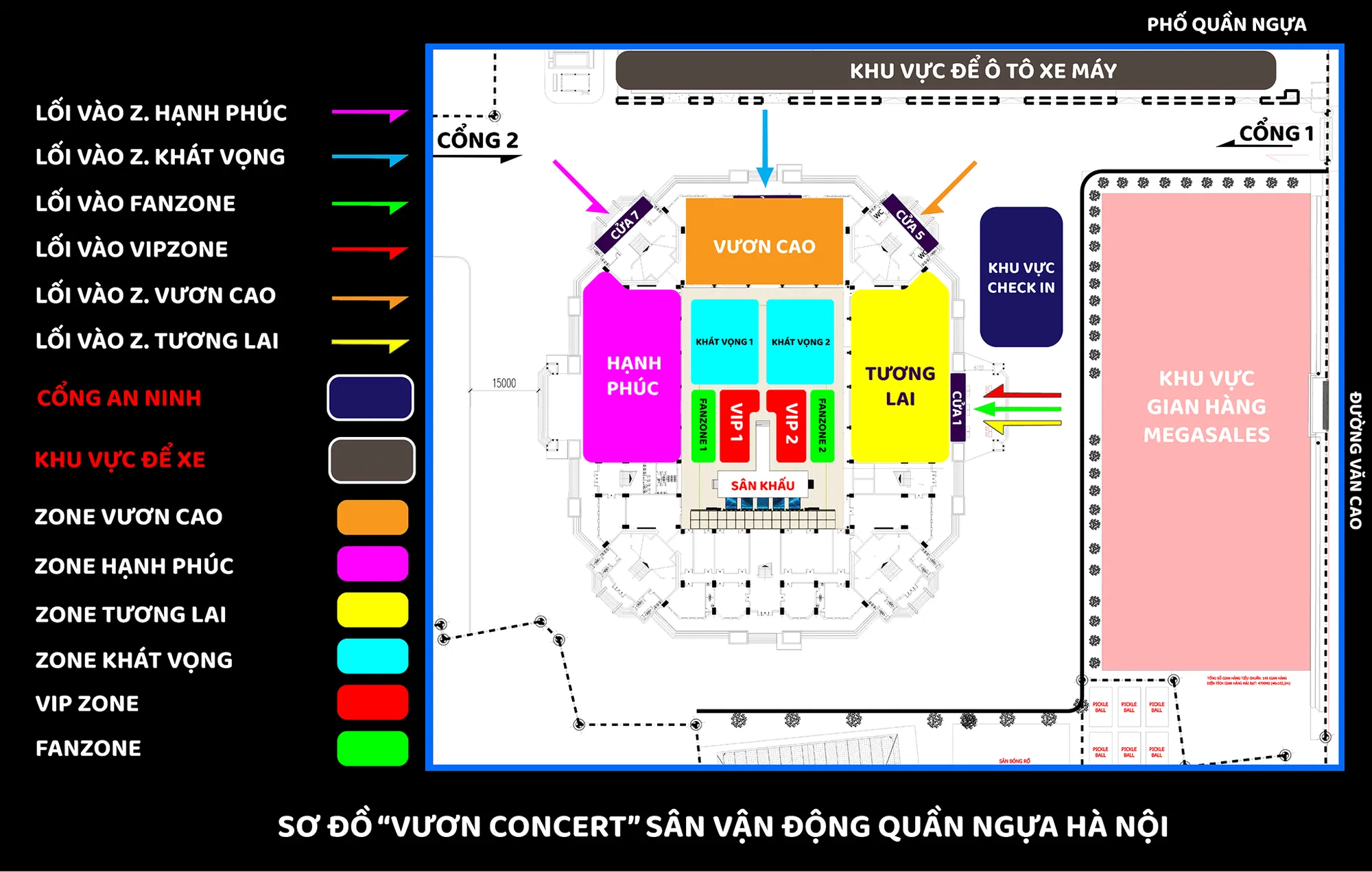Sơ đồ khu vực concert